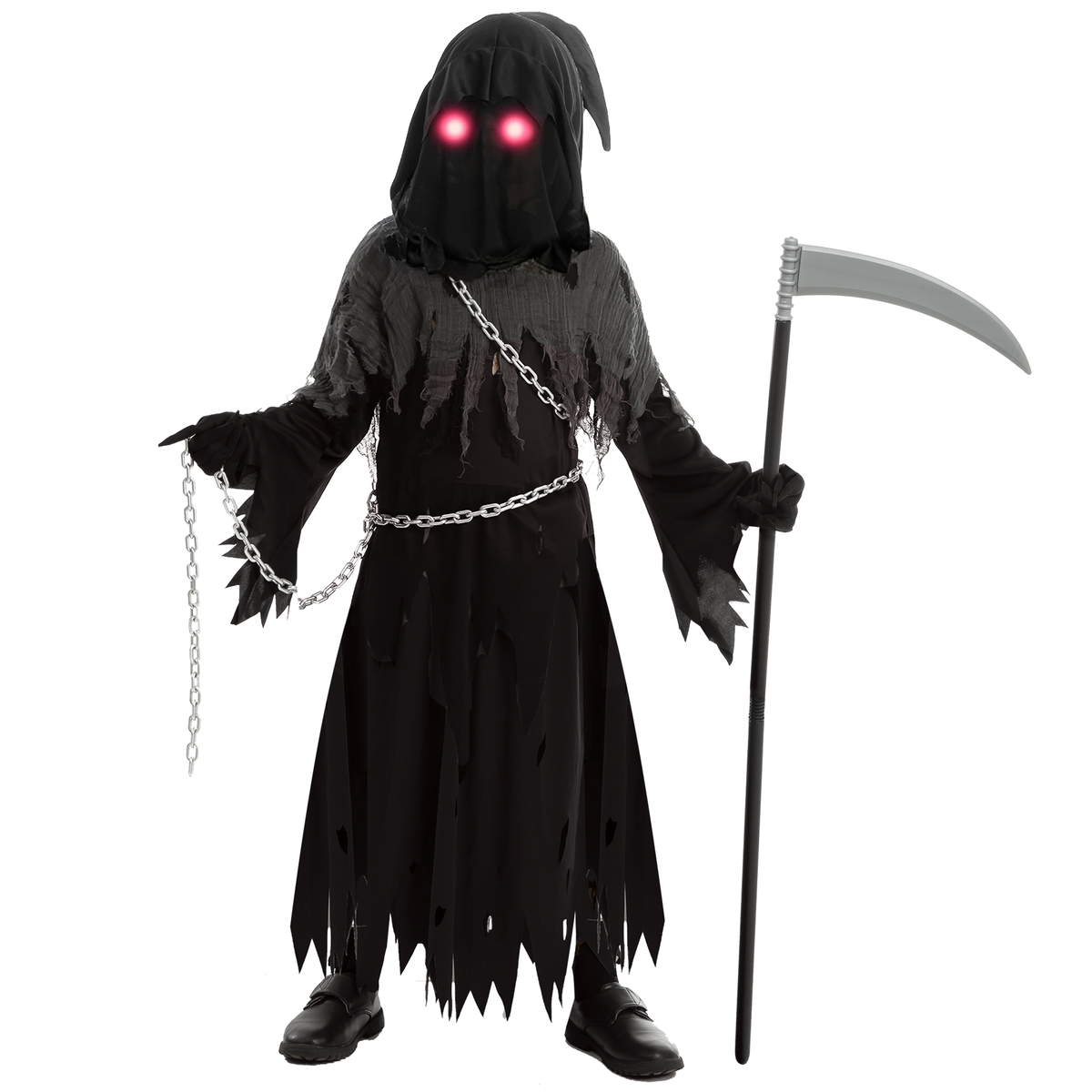 Spooktacular Creations Child Unisex Glowing Eyes Grim Reaper