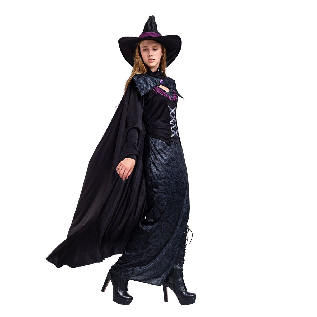 Deluxe Purple Witch Hat