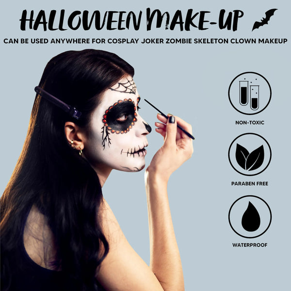 0.35 Oz Halloween Makeup Palette 3 Colors Face Body Paint Makeup Wheel