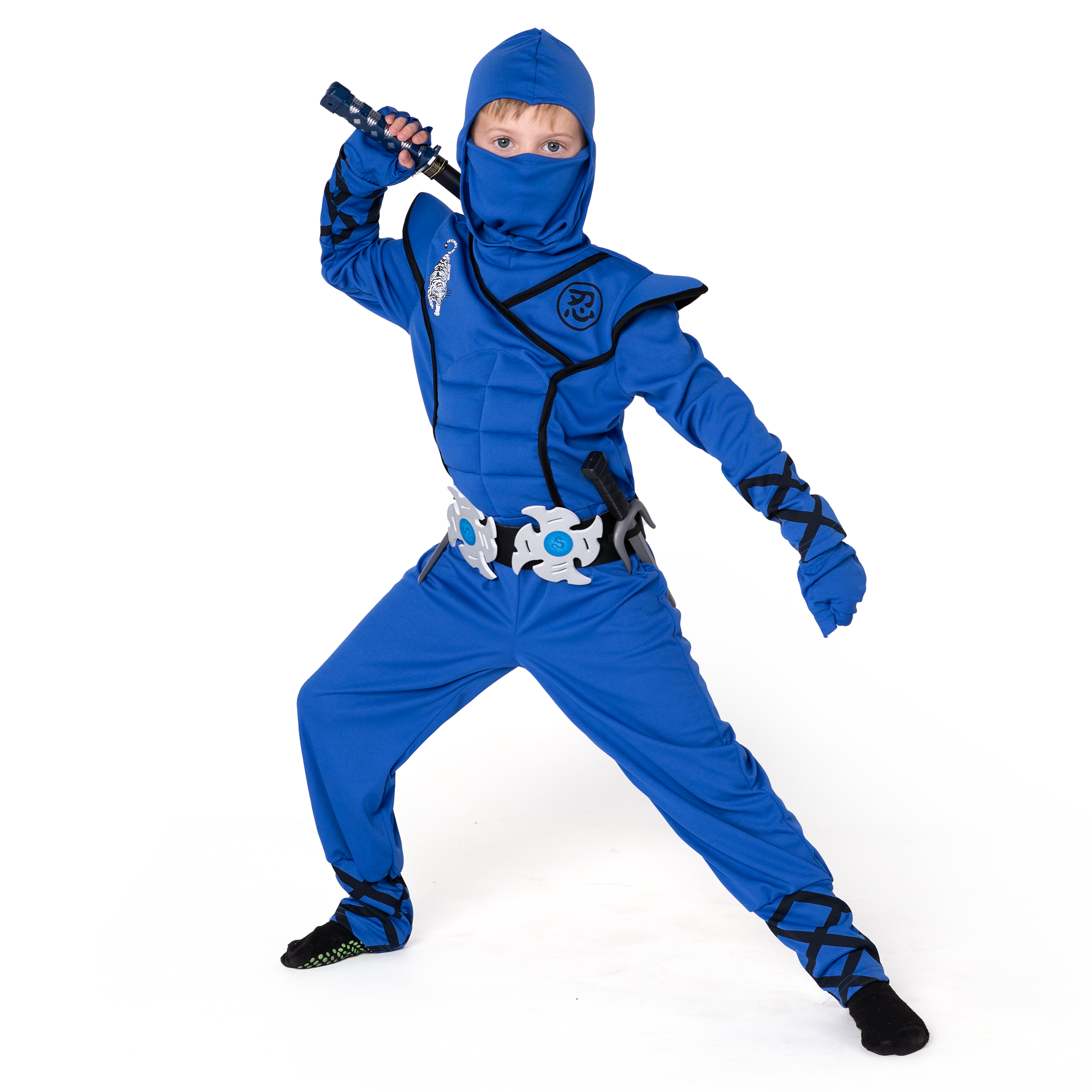 Syncfuns Kids Birdy Blue Ninja Costume with Accessories for Boys