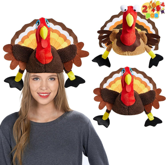 2 PCS Thanksgiving Turkey Hats