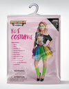 80s Costume Set with T-Shirt Tutu Headband & Other Halloween Cosplay Accessories