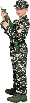 Army Halloween Costume for Boys, Dark Green