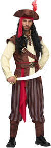 Mens Caribbean Pirate Adult Halloween Costume