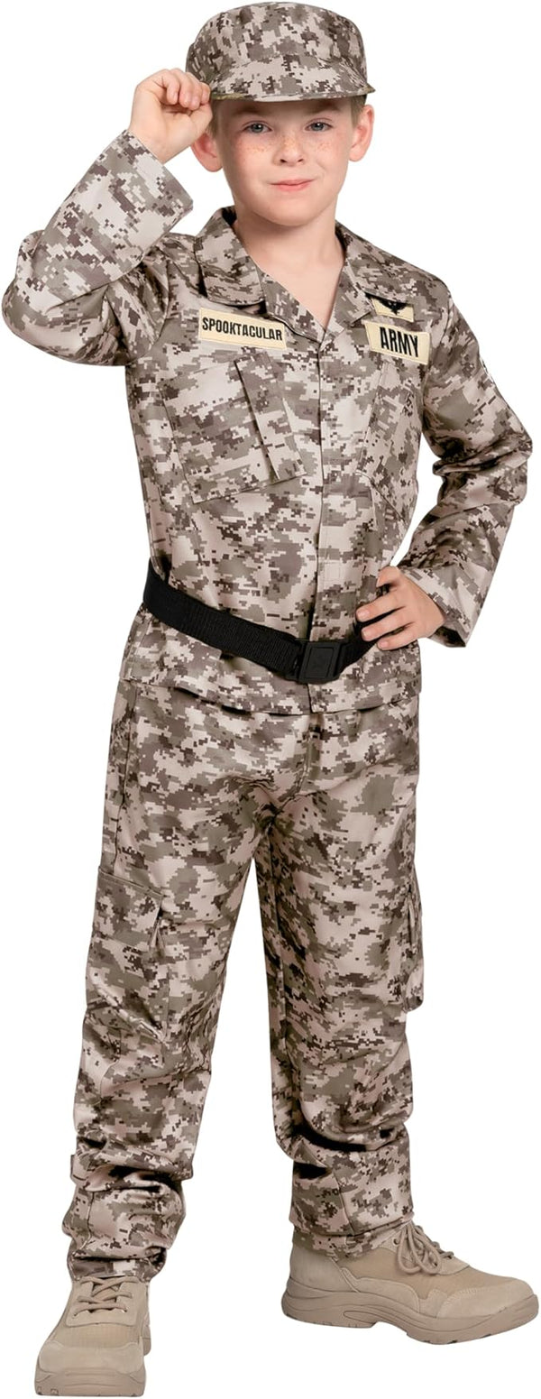 Army Halloween Costume for Boys, Desert