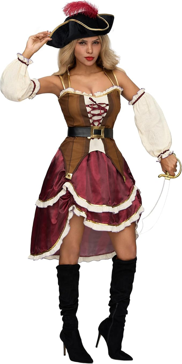 Women Halloween Adult Pirate Dress