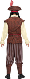 Mens Caribbean Pirate Adult Halloween Costume