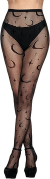 Adult Women Celestial Witch Fishnet Tights