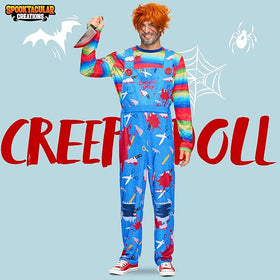 Men Killer Doll Halloween Adult Costume