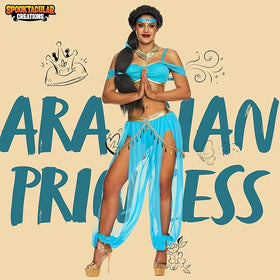 Adult Arabian Princess Costume, Halloween Costume Women