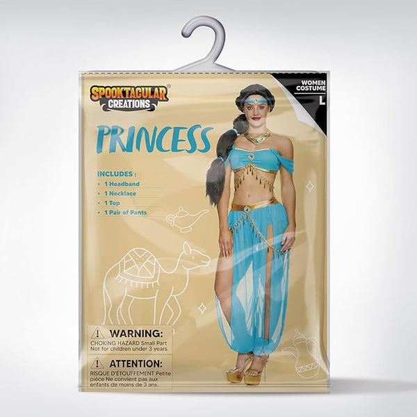 Adult Arabian Princess Costume, Halloween Costume Women