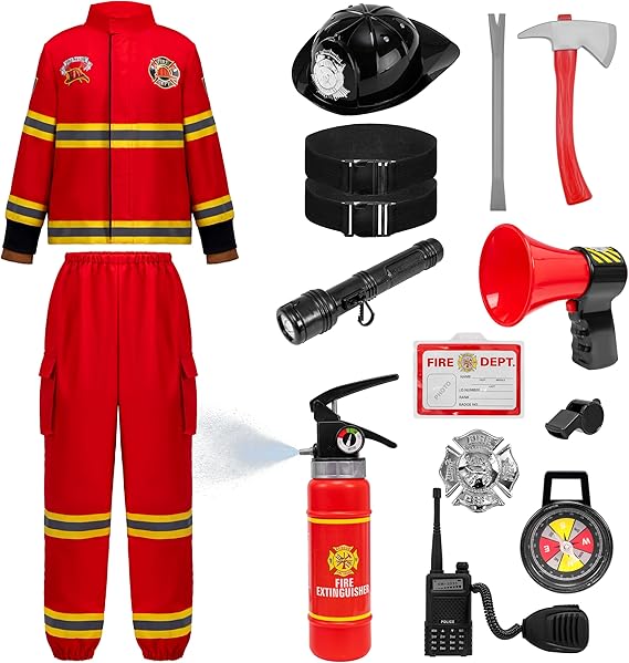 Halloween Firefighter Costume for Kids