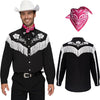 Men Cowboy Shirt HalloweenCostume