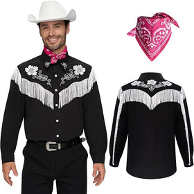 Men Cowboy Shirt HalloweenCostume