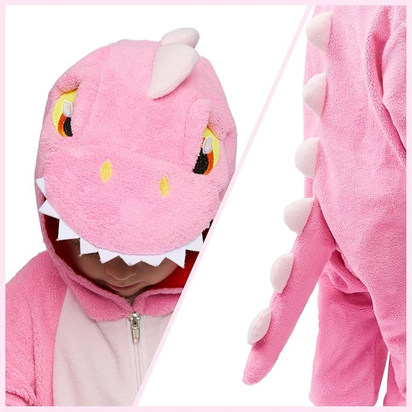 Halloween Baby Dinosaur Pajama, Pink