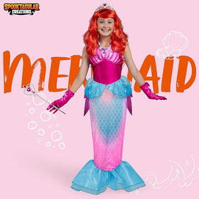 Halloween Little Mermaid Costume for Girls