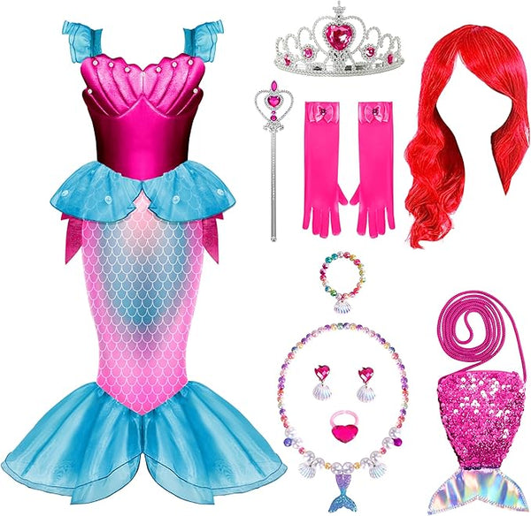 Halloween Little Mermaid Costume for Girls