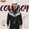 Men Cowboy Shirt HalloweenCostume