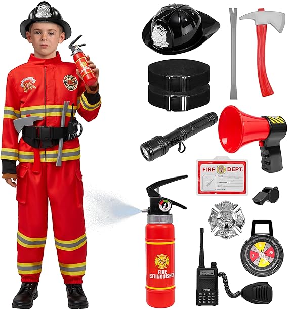 Halloween Firefighter Costume for Kids