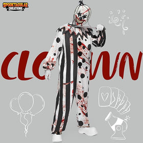 Men Scary Clown Halloween Costume