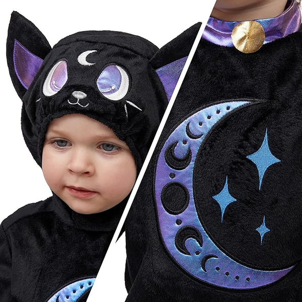 Halloween Unisex Baby Black Cat Costume