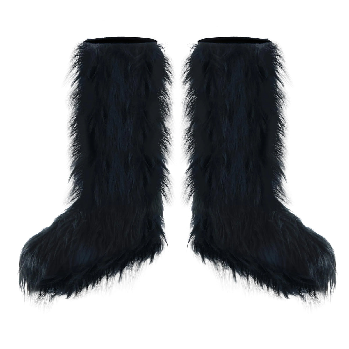 Black Furry Boot Covers, Werewolf Boot Covers for Kids | Spooktacular ...