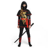 Black and Red Ultimate Ninja Dragon Costume Set for kids