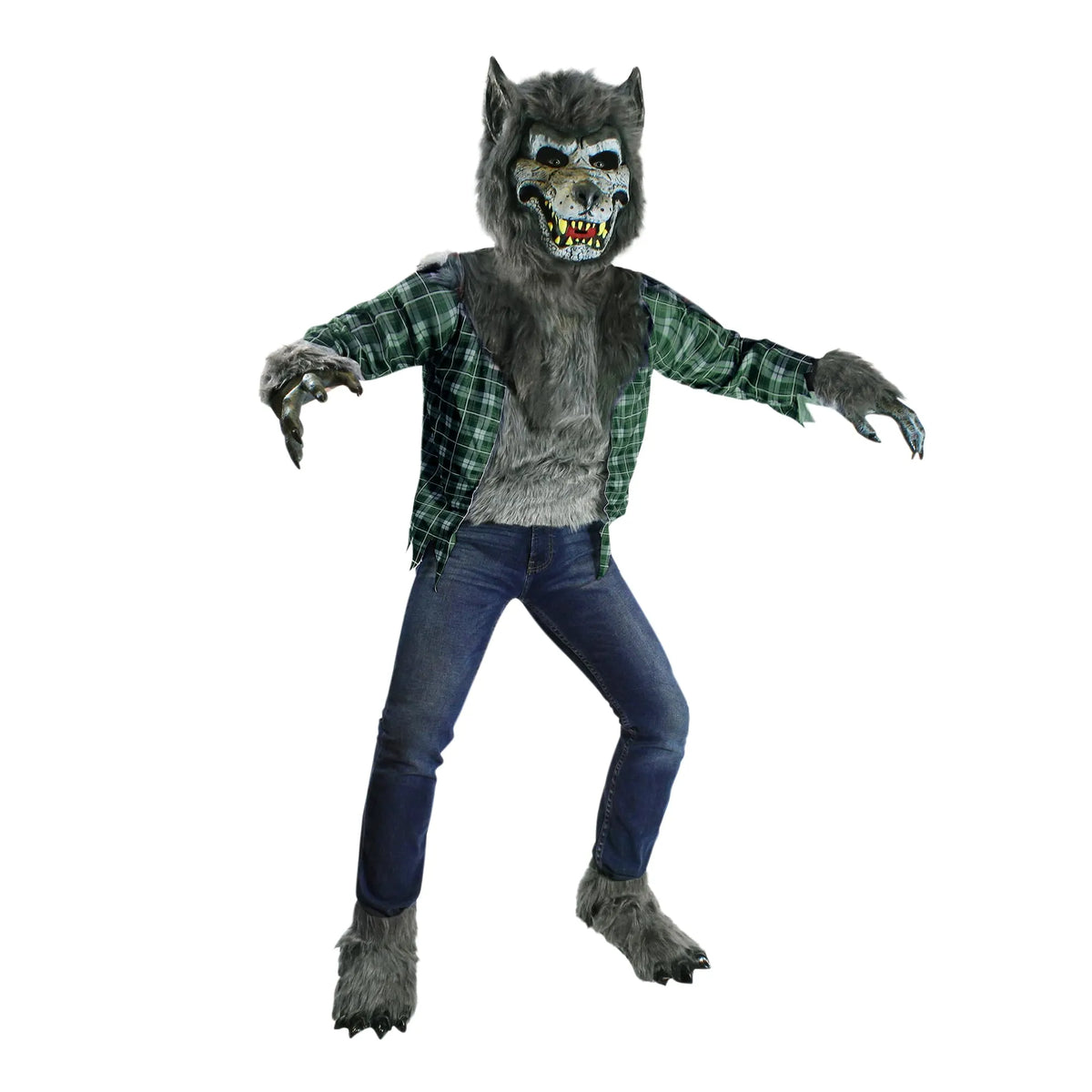 Boy Howling Werewolf Deluxe Costume with Mask Wolf Costume Kids ...