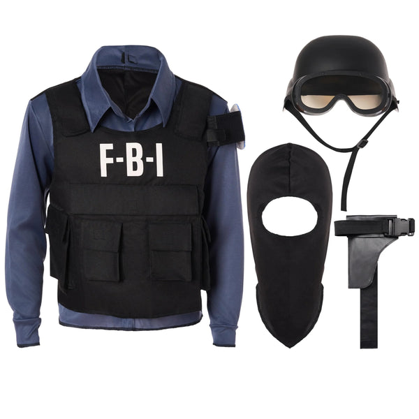 FBI Police Costume for Kids Halloween Dress Up Party