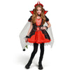 Girls Vampire Costume, Red Dark Vampire Dress for Girls