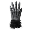 Grey Hairy Werewolf Gloves Costume Accessories for Kids and Adults