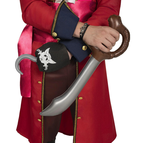 Halloween Deluxe Captain Pirate Costume Set with Bandana