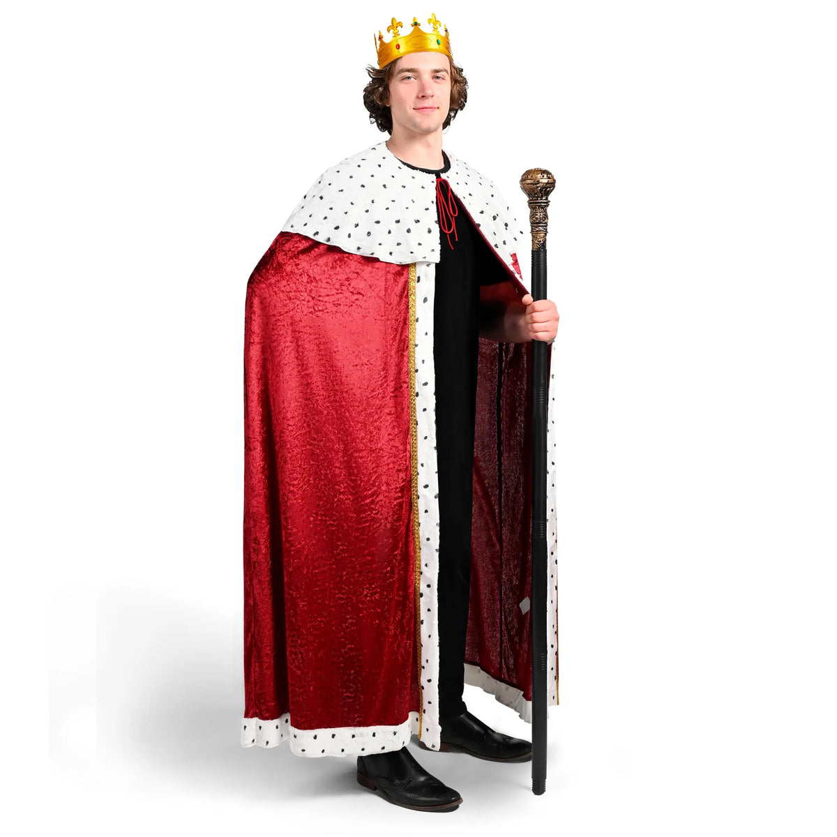 King Costume Set for Kids, Adult, Medieval Royal Lord Farquaad Costume ...