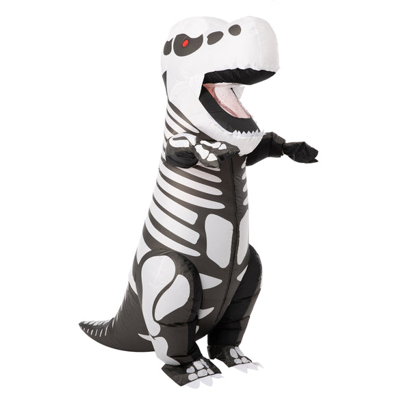 Skeleton T-rex Full Body Inflatable Costume