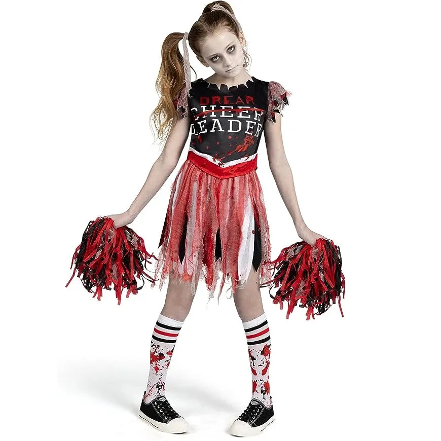 Spooktacular Creations Halloween Scary Zombie Cheerleader Costume for