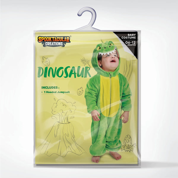 Unisex Baby Dinosaur Outfit Green Animal One-piece Pajama