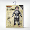 Unisex Skeleton Jumpsuit Pajama Toddler, Plush Zip-Up Black Hooded