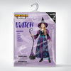 Witch Costume for Girls, Halloween Witch Dress with Broom Hat