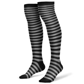 Women Over the Knee Striped Thigh High Costume Accessories Stockings