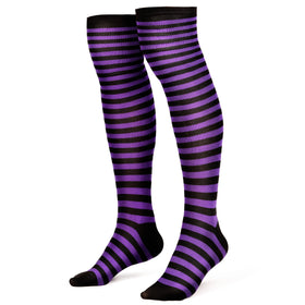 Women Over the Knee Striped Thigh High Costume Accessories Stockings