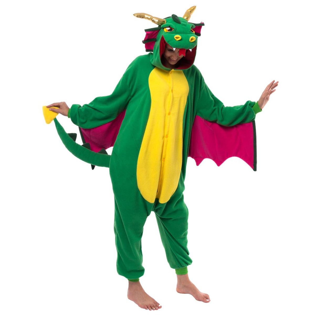 Dragon Onesie Pajama Costume - Adult | Spooktacular Creations