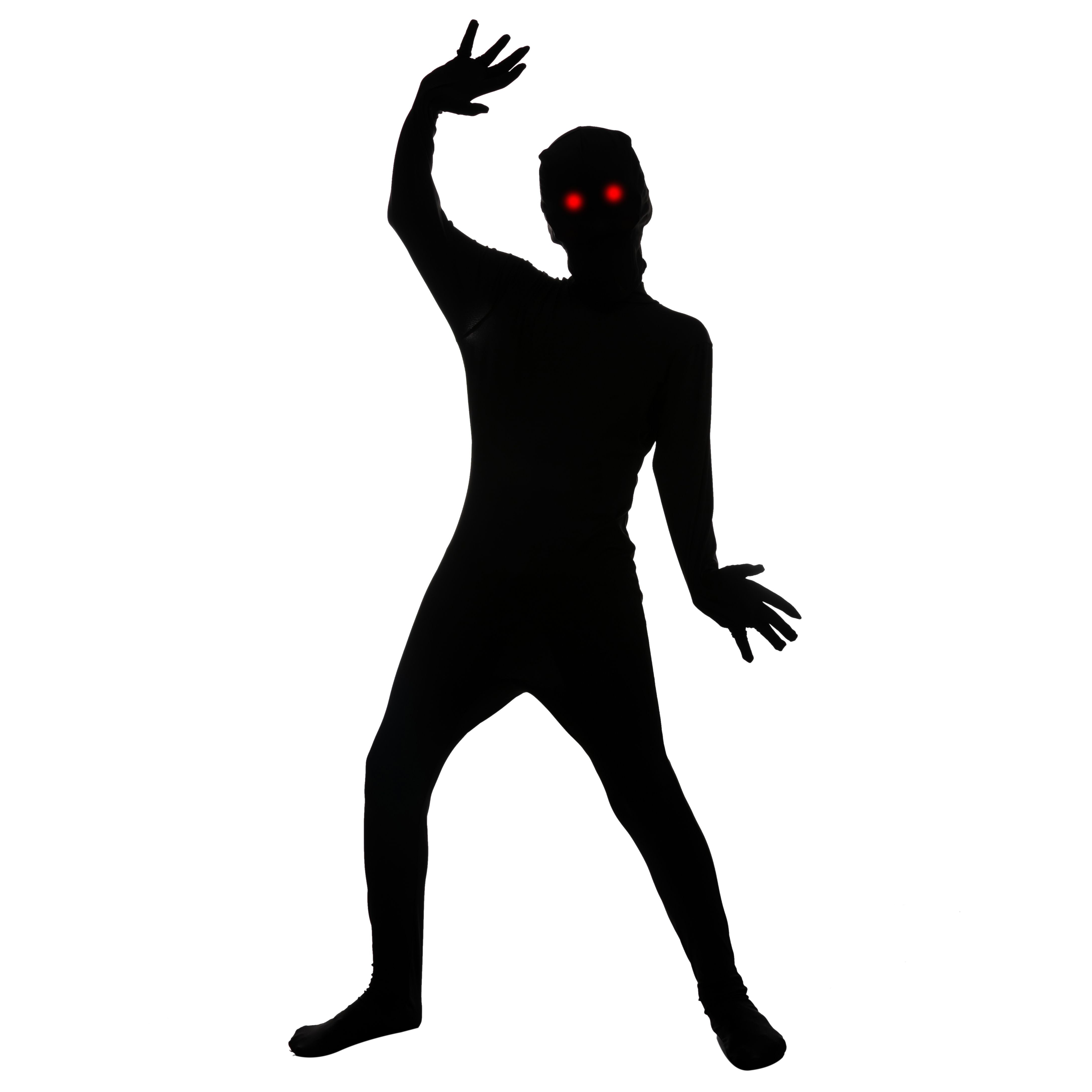 Spooktacular Creations Boy Black Shadow Demon Costume, Bodysuit Skin  Costume for Kids Halloween Dress Up (Medium (8-10 yr))