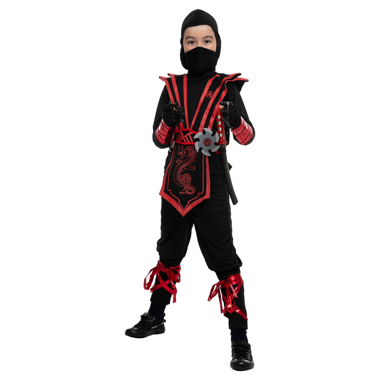 Red Ninja Costume- Child- SPOOKTACULAR | Spooktacular Creations