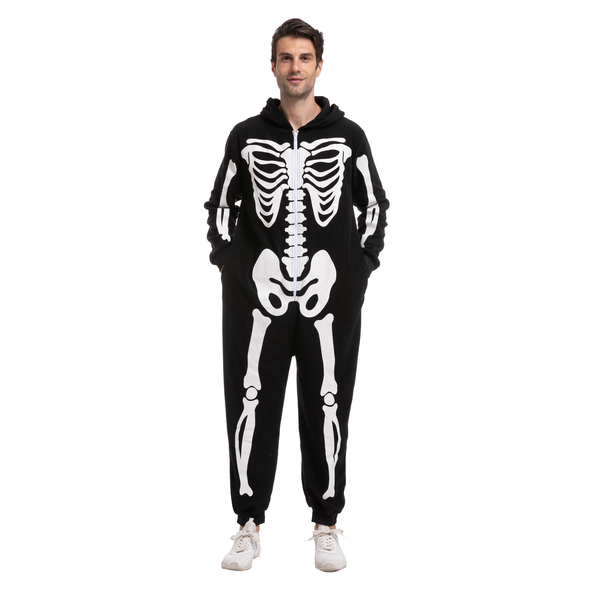 Skeleton jumpsuit for Men | Spooktacular Creations