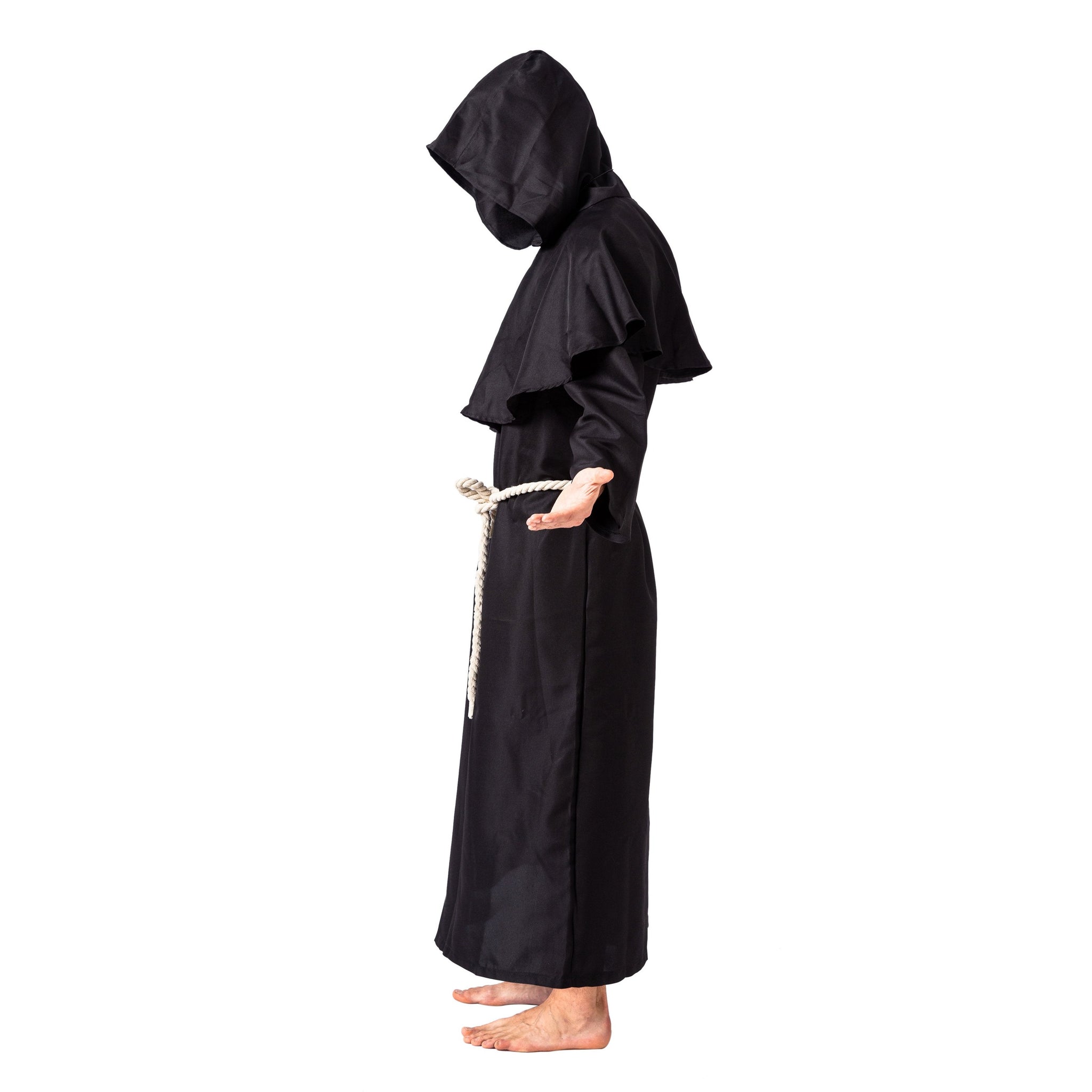 Adult Medieval Monk Hooded Robe Costume