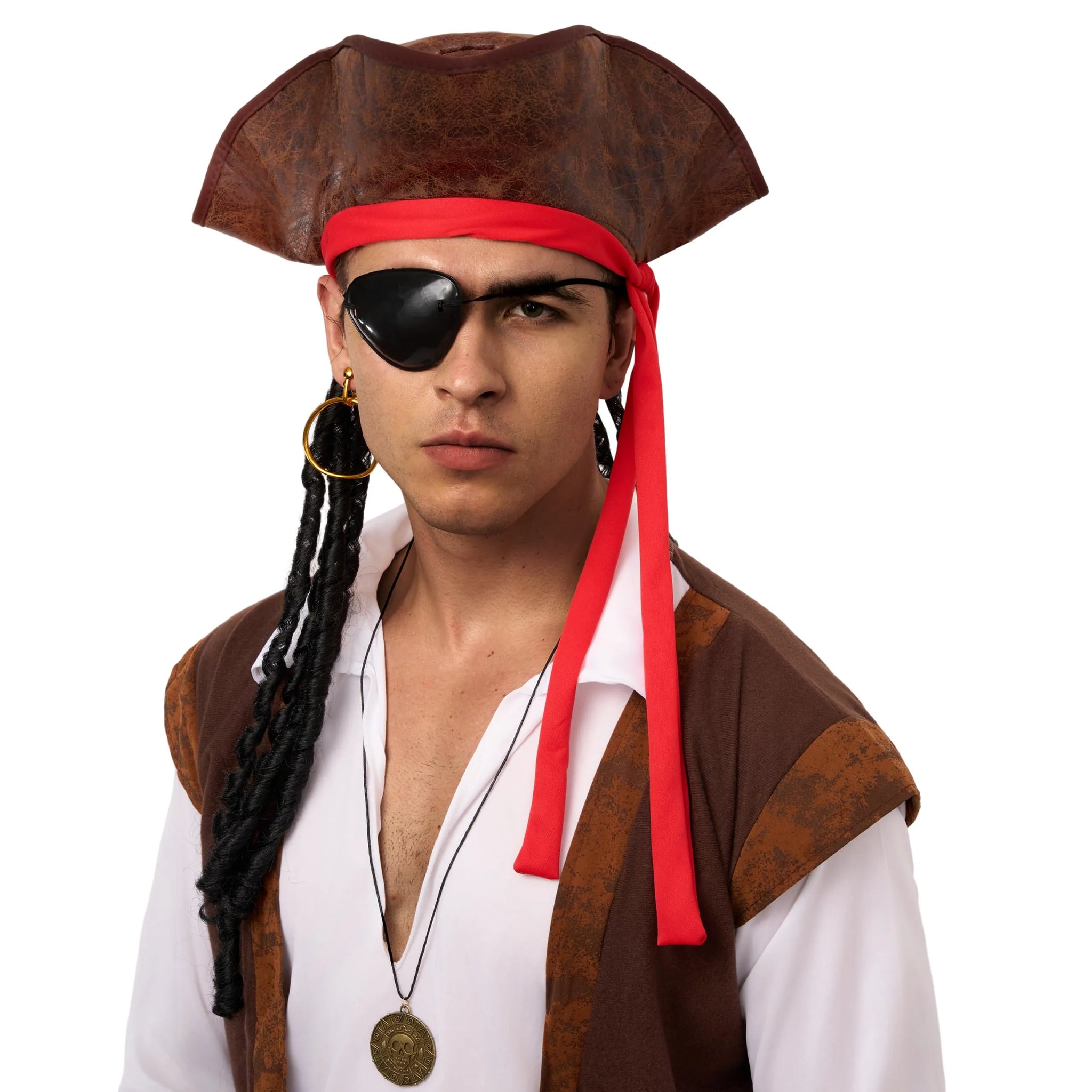 Halloween Pirate Captain Cosplay Costume Accessories Pirate Hat Hook Hand  Eye Patches For Halloween Kids Birthday Party Decor