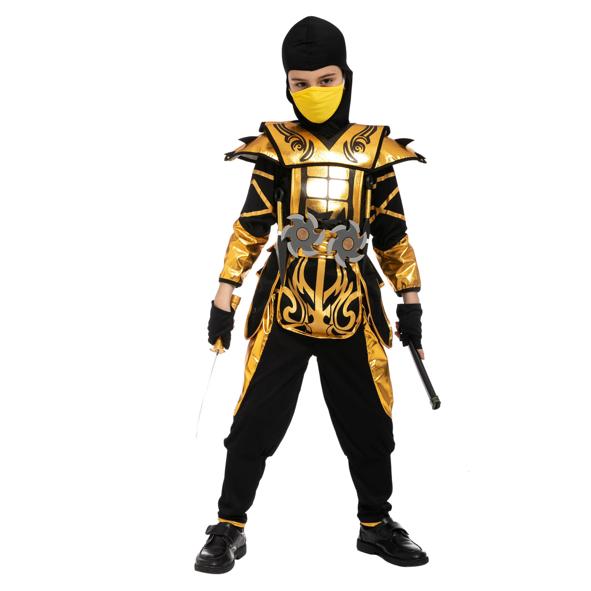 Gold Ninja Costume - Child | Spooktacular Creations