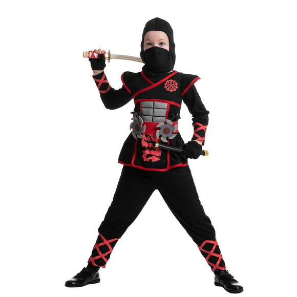 Red Ninja Costume for Girls Cosplay - Child