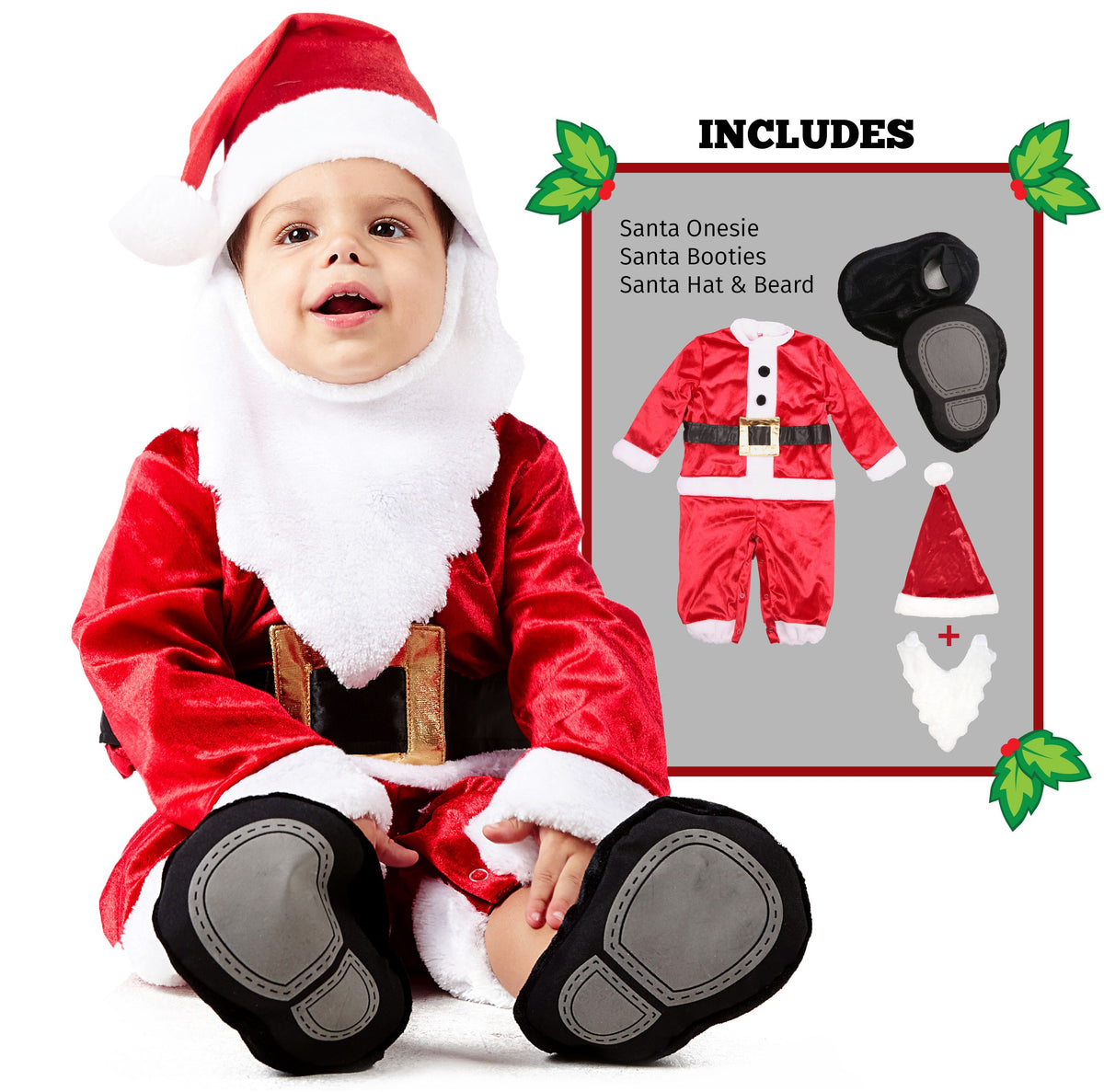 Baby Santa Deluxe Costume Set | Spooktacular Creations