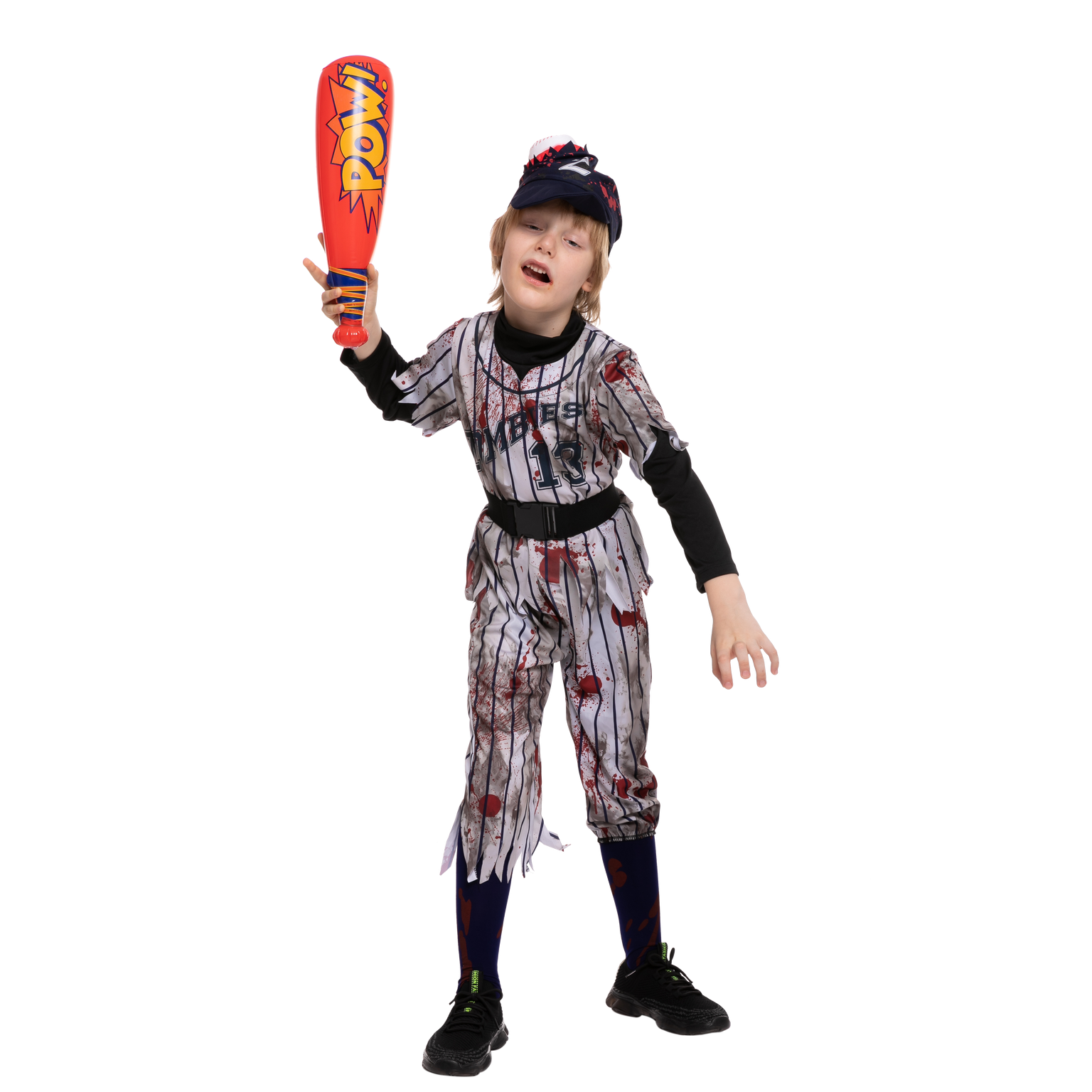 Scary Baseball Player Zombie Costume Cosplay - Child